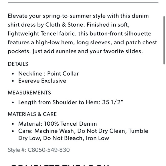 🫒Cloth & Stone Anthro Western Shirt Dress🫒 - Picture 11 of 12